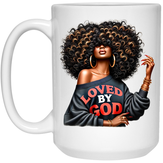 Loved By God 15oz White Mug