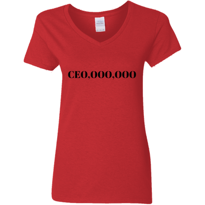 CEO Ladies 5.3 oz. V-Neck T-Shirt