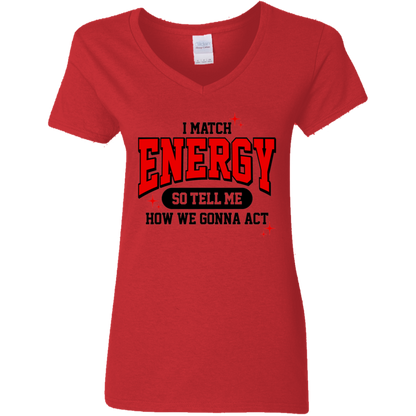 Eco-Friendly USA Cotton V-Neck Tee - Stylish & Sustainable Women's Fit