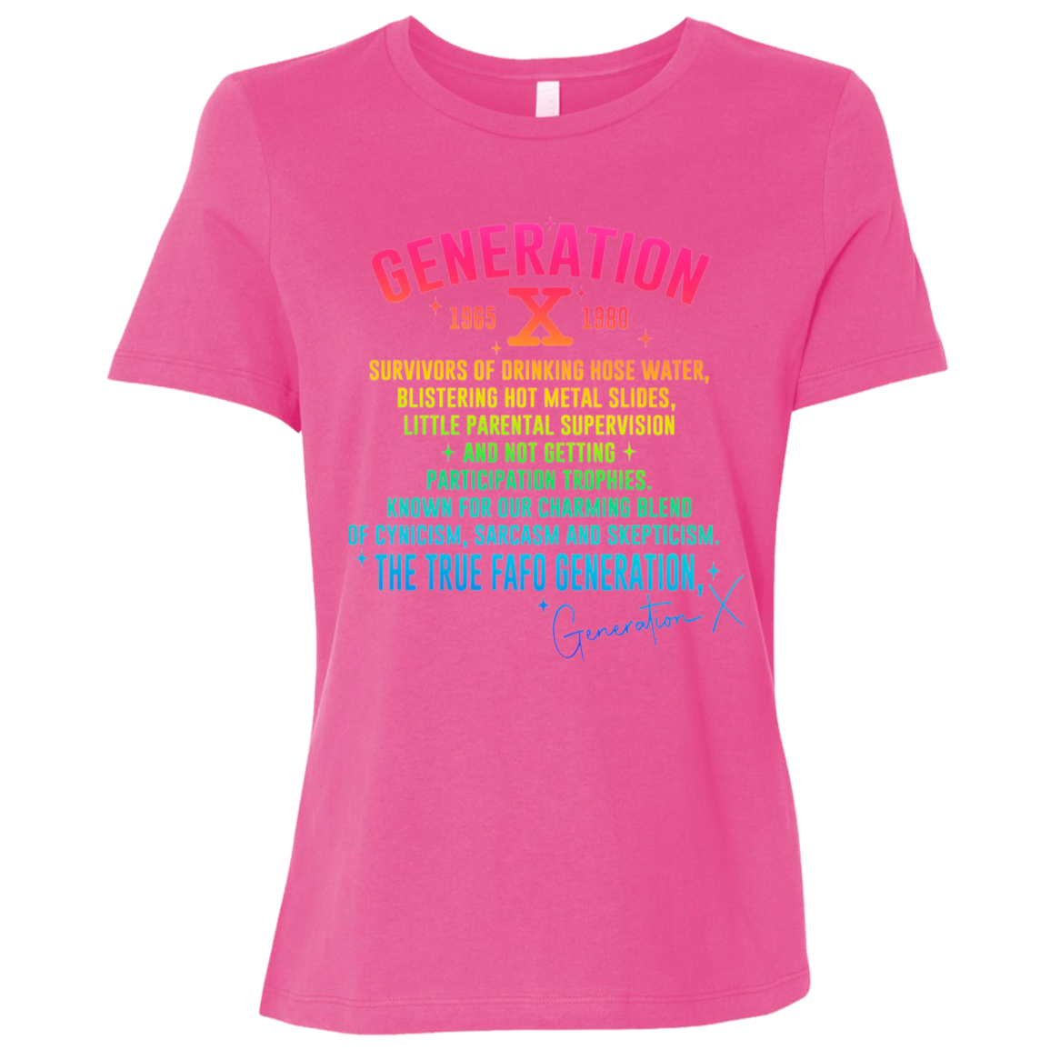 Generation X Ladies' Relaxed Graphic Tee