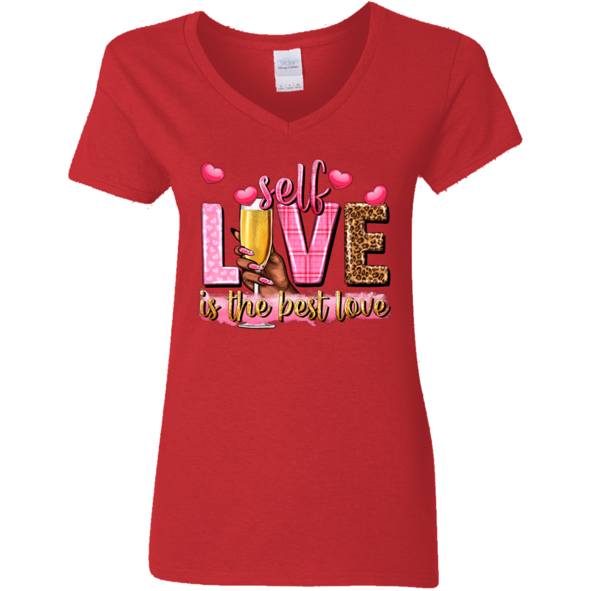 Self Love Is the Best Love | Women's V-Neck Tee