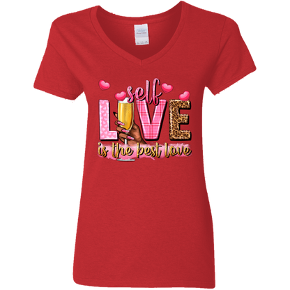 Self Love Is the Best Love | Women's V-Neck Tee