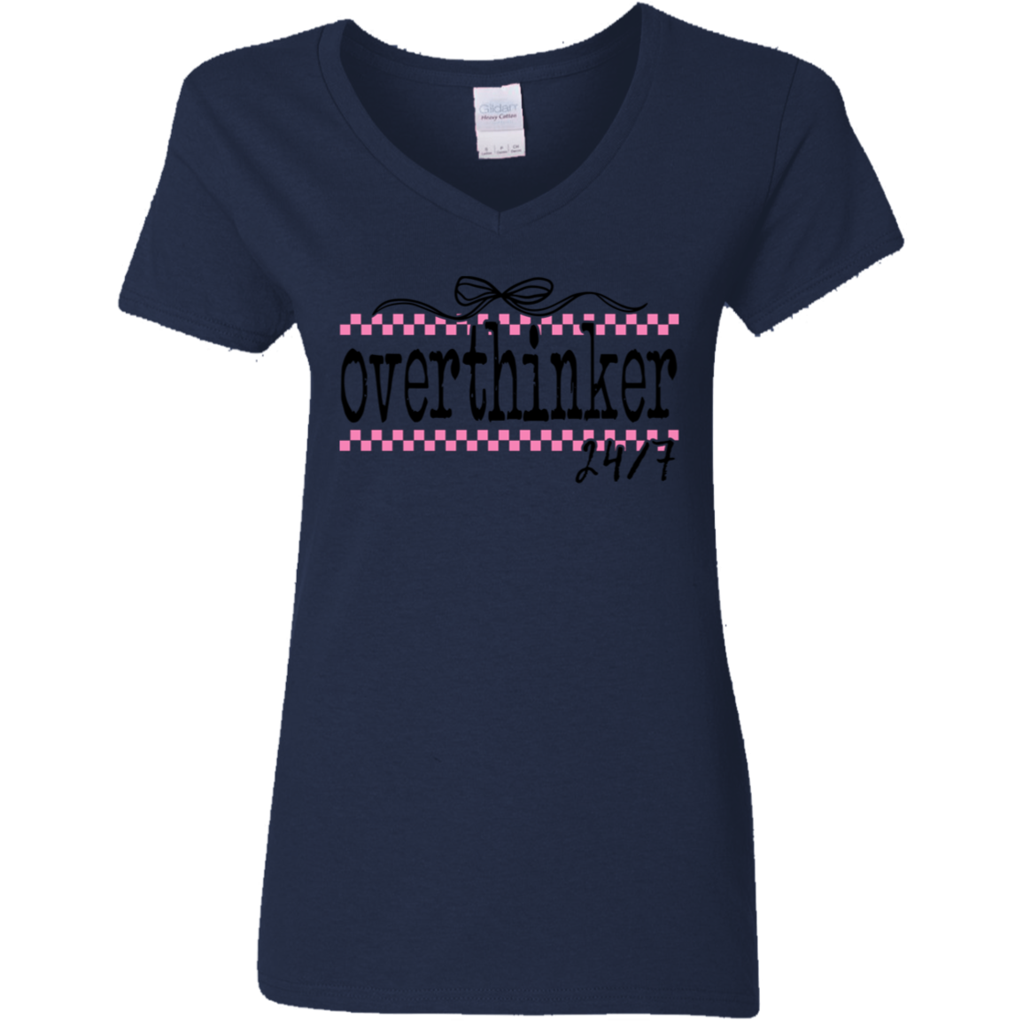 Overthinker 24/7 Ladies' V-Neck Tee