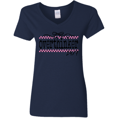 Overthinker 24/7 Ladies' V-Neck Tee