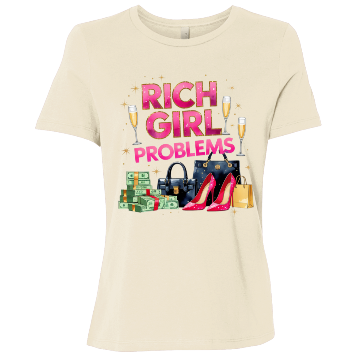 Rich Girl Problems Women's Relaxed Jersey T-Shirt