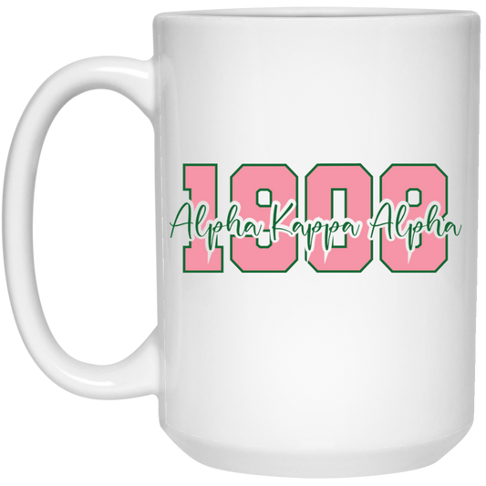 1908 Alpha Kappa Alpha 15oz White Mug