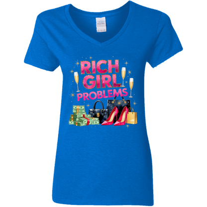 Rich Girl Problems Women's V-Neck T-Shirt