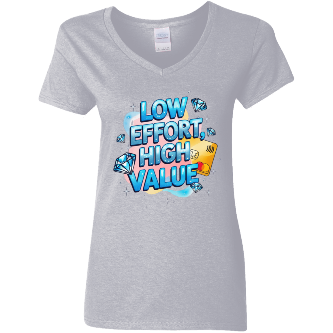 Gildan Ladies' 5.3 oz. V-Neck T-Shirt