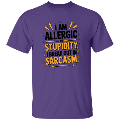 I'm Allergic to Stupidity Men's 5.3 oz. T-Shirt