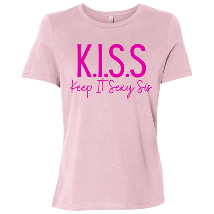 KISS Keep It Sexy Sis Ladies Relaxed Jersey Short-Sleeve T-Shirt