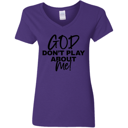 Sustainable USA Cotton V-Neck Tee - Missy Fit, DIGISOFT Print