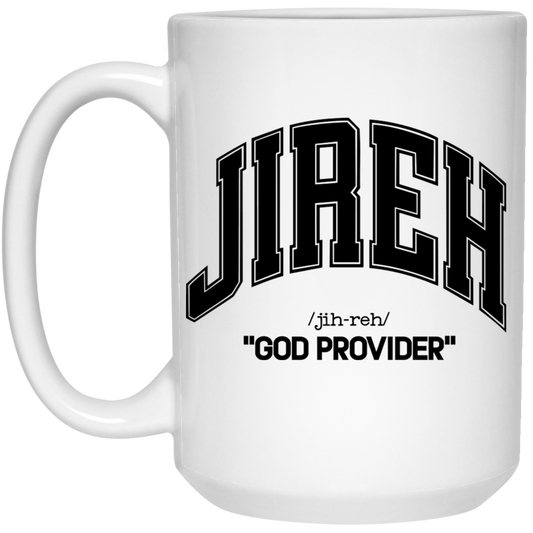 Jireh 15oz White Mug