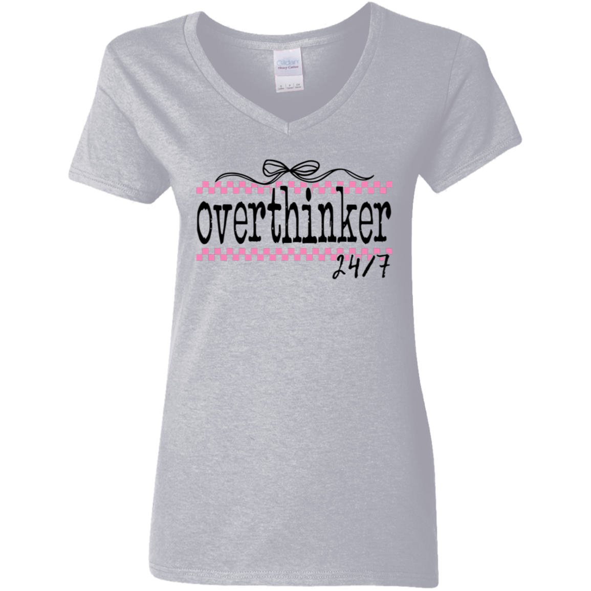 Overthinker 24/7 Ladies' V-Neck Tee
