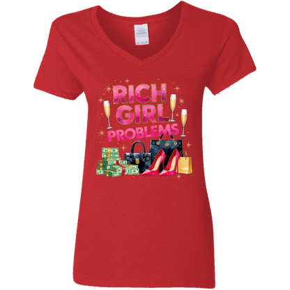 Rich Girl Problems Women's V-Neck T-Shirt