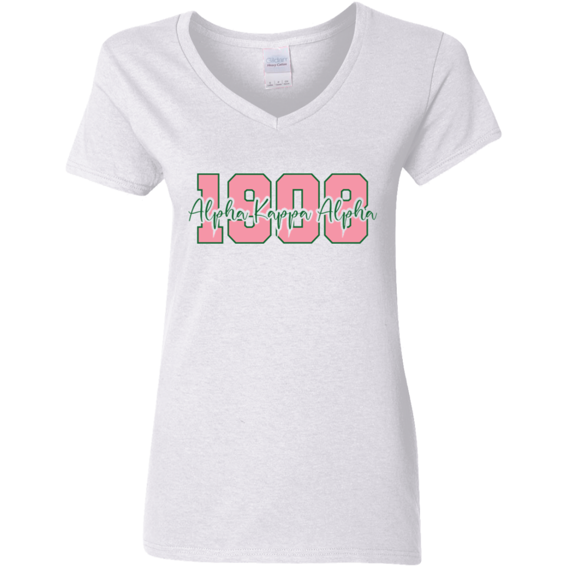 1908 Alpha Kappa Alpha Ladies' 5.3 oz. V-Neck T-Shirt