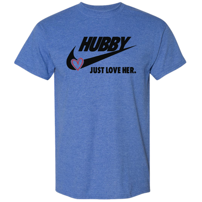 Hubby Just Love Her Men's DryBlend Short Sleeve Tshirt