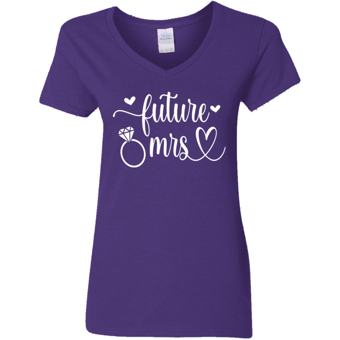 Future Mrs Ladies' 5.3 oz. V-Neck T-Shirt