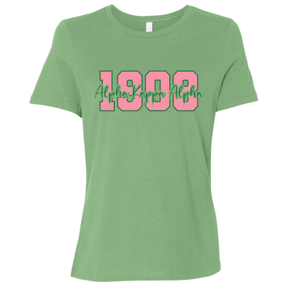 1908 Alpha Kappa Alpha Ladies' Relaxed Graphic Tee