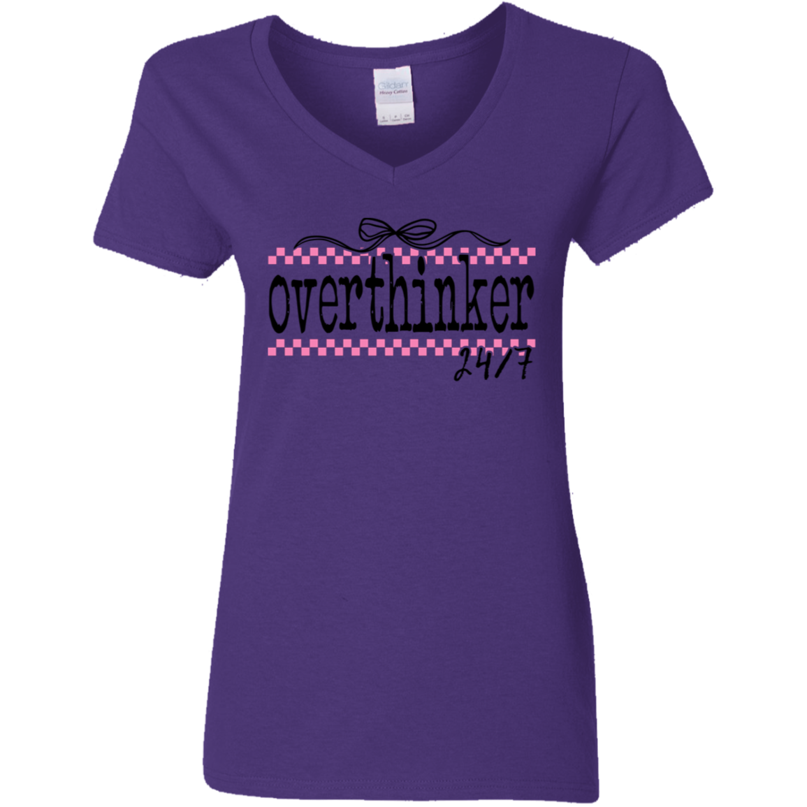 Overthinker 24/7 Ladies' V-Neck Tee
