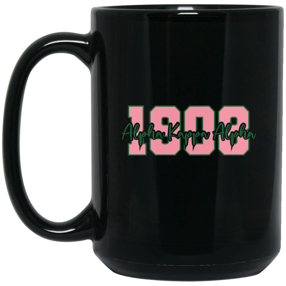 1908 Alpha Kappa Alpha 15oz Black Mug