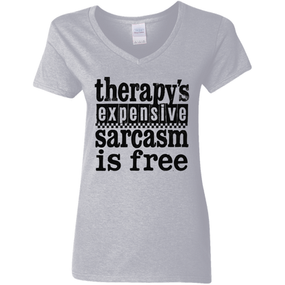 Therapy's Expensive Women's V-Neck T-Shirt