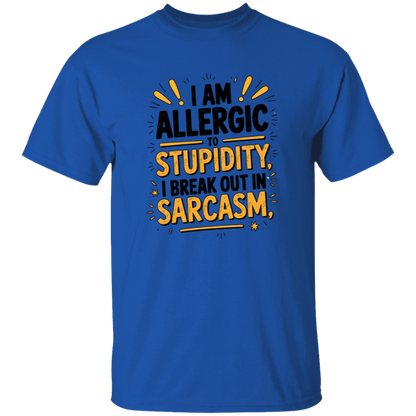 I'm Allergic to Stupidity Men's 5.3 oz. T-Shirt