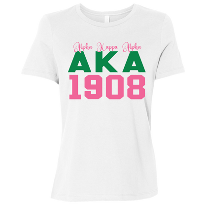 AKA 1908 Ladies' Relaxed Graphic Tee