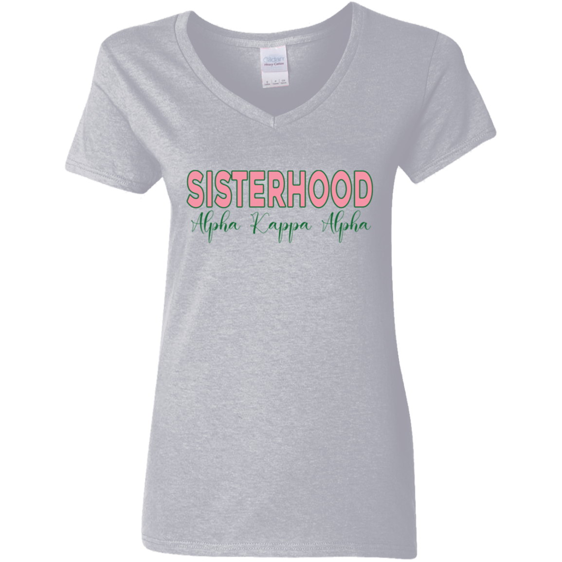 AKA Sisterhood Ladies' V-Neck Graphic Tee