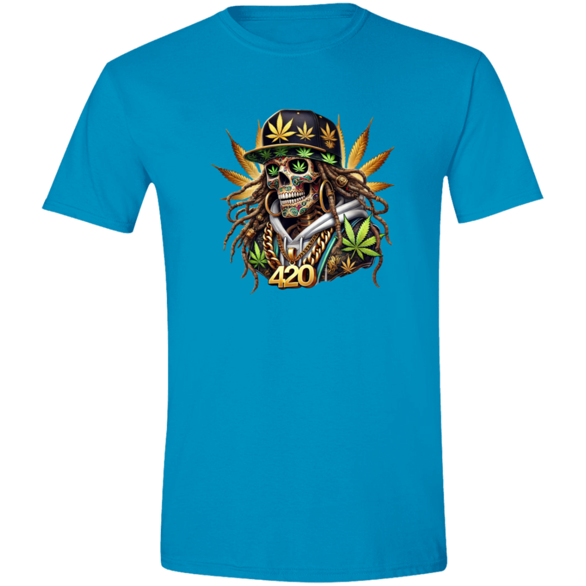 Cannabis Skeleton Men's Softstyle Tshirt