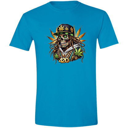 Cannabis Skeleton Men's Softstyle Tshirt