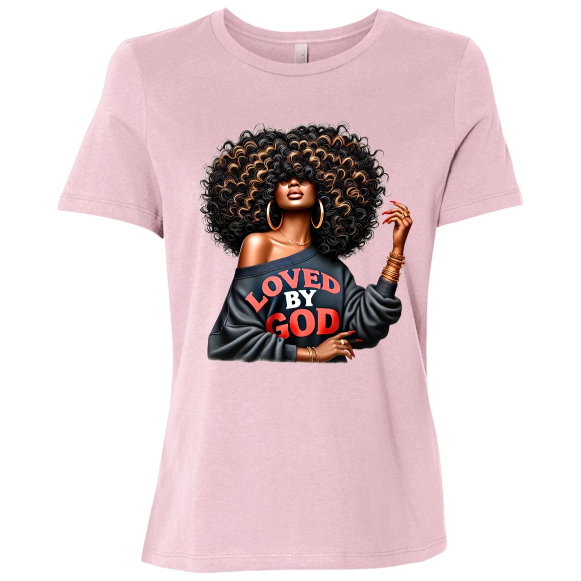 Loved By God Ladies Relaxed Jersey Short-Sleeve T-Shirt