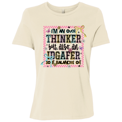 Overthinker & IDGAFER | Women's Relaxed Fit Tee