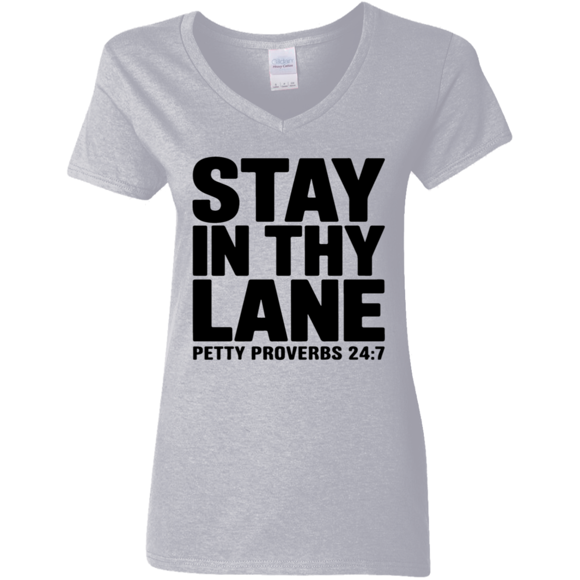 Stay In Thy Lane | Women's V-Neck Tee