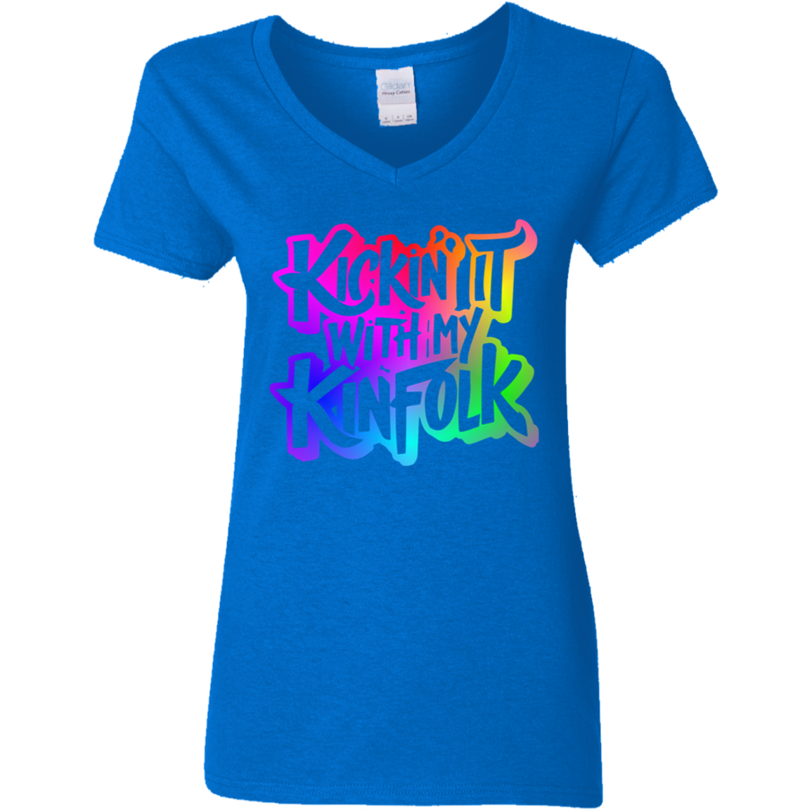 Kickin It With My Kinfolk | Women's V-Neck Tee