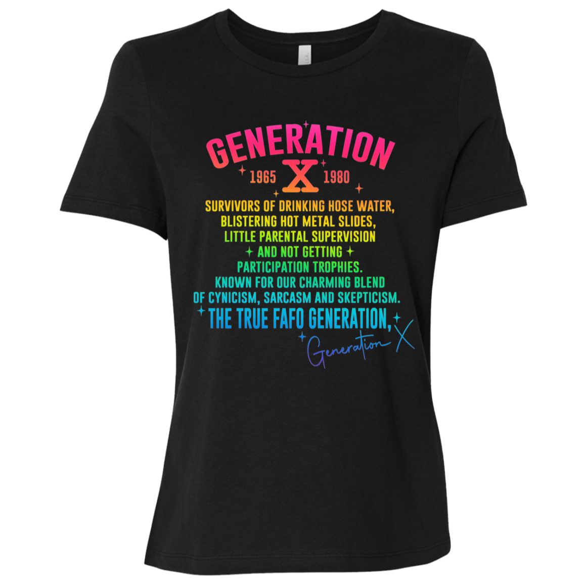 Generation X Ladies' Relaxed Graphic Tee