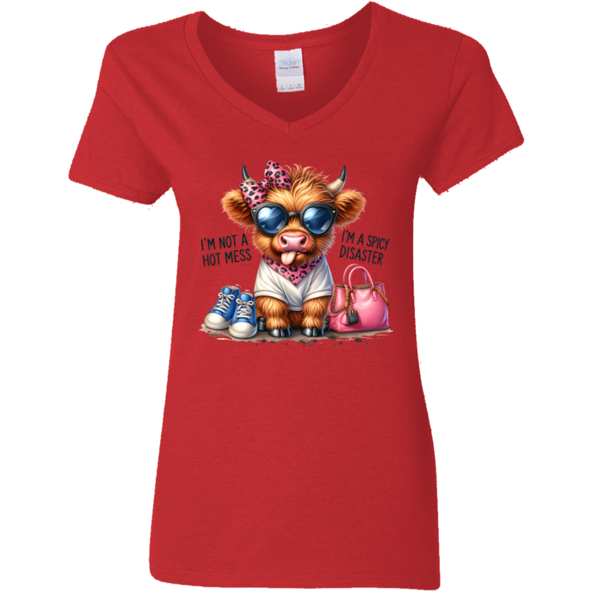 I'm Not a Hot Mess, I'm a Spicy Disaster | Women's V-Neck Tee