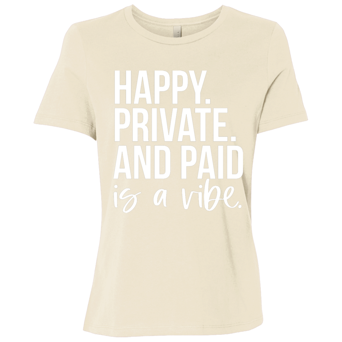 Comfy Missy Fit Tee - 100% Cotton, Available in Neutral Basics