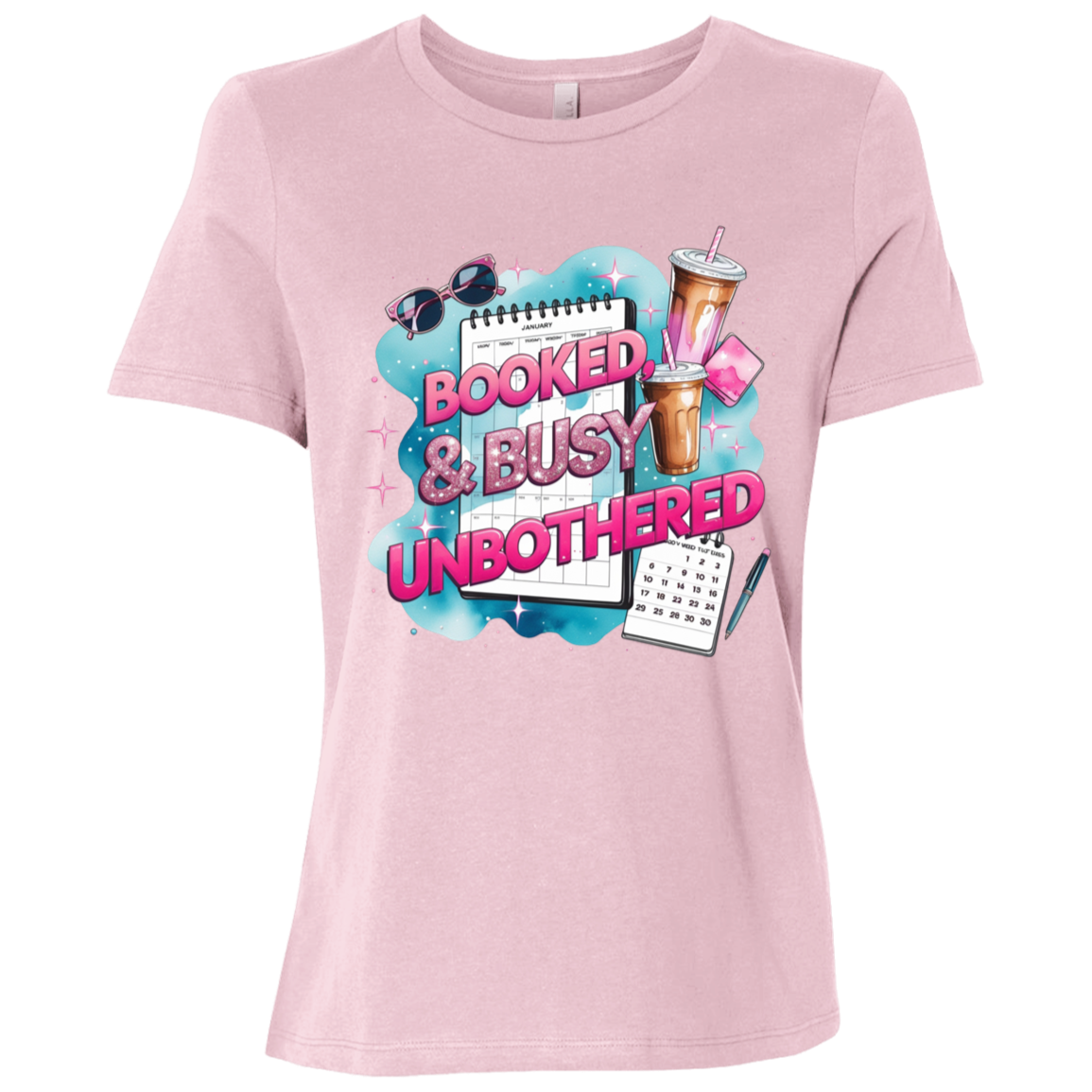 Booked & Busy Unbothered Ladies Relaxed Jersey Short-Sleeve T-Shirt