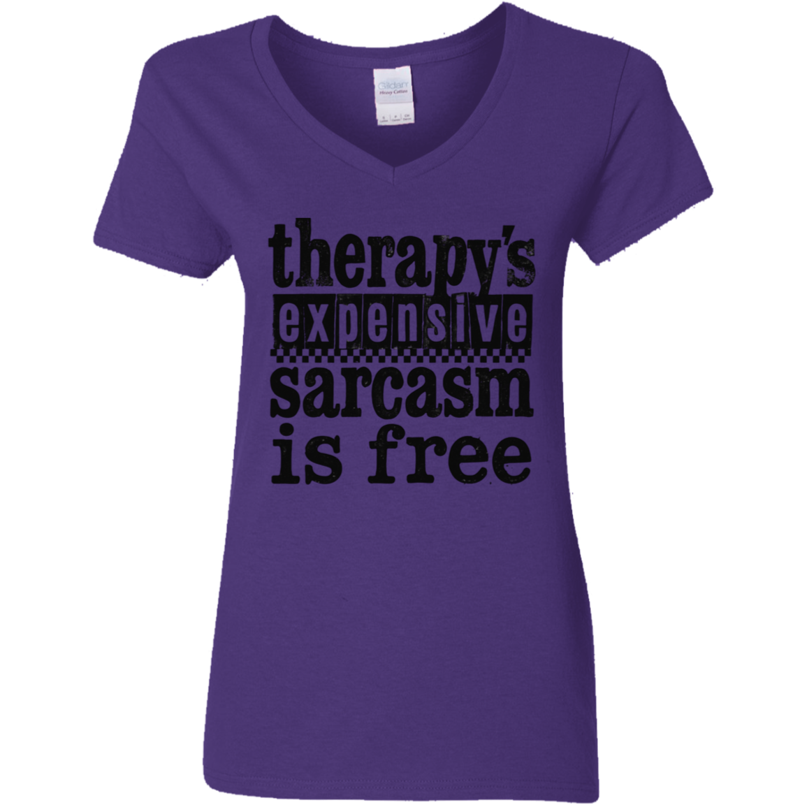 Therapy's Expensive Women's V-Neck T-Shirt