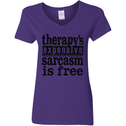 Therapy's Expensive Women's V-Neck T-Shirt