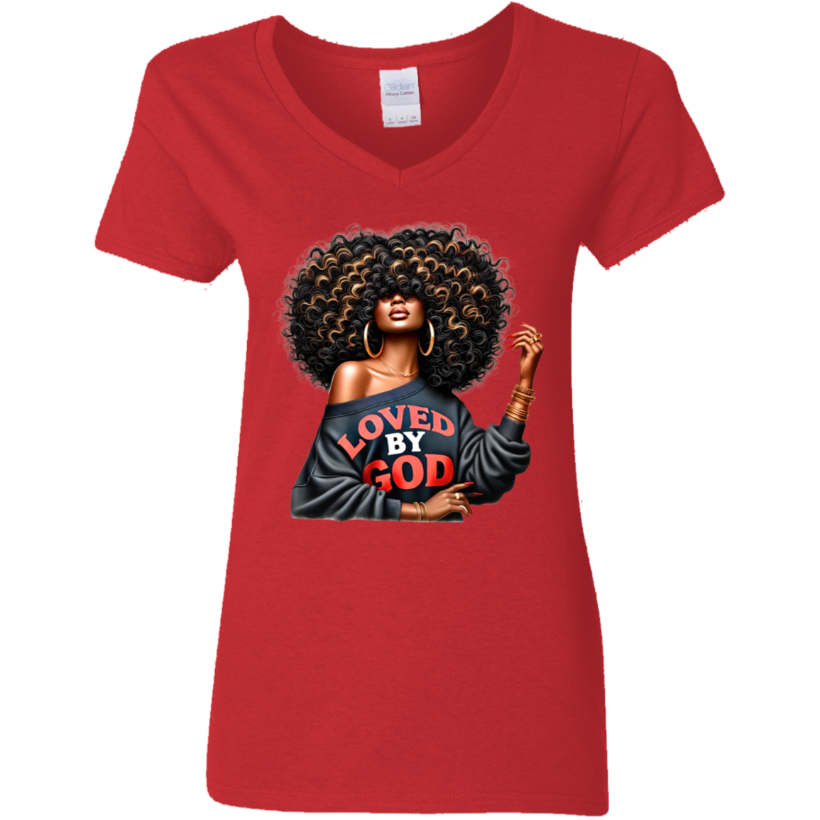 Loved by God V-Neck T-Shirt
