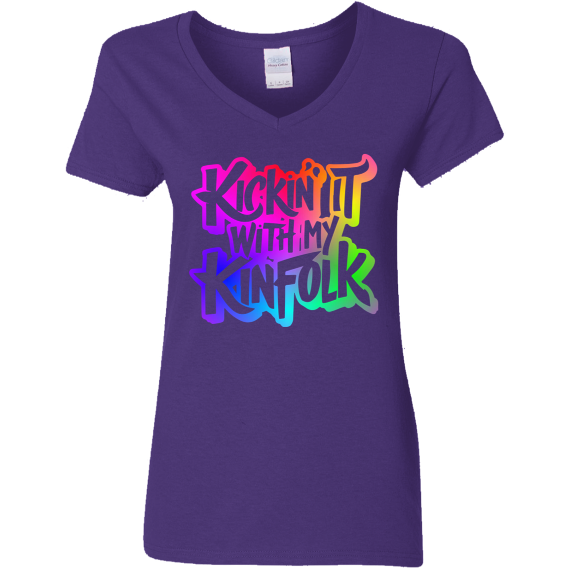 Kickin It With My Kinfolk | Women's V-Neck Tee