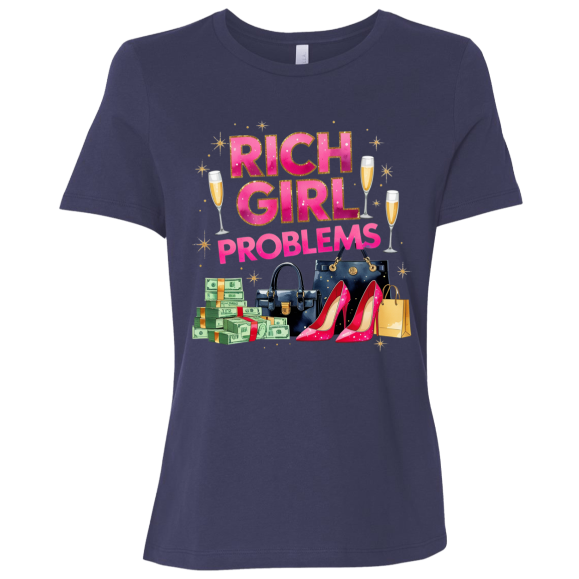 Rich Girl Problems Women's Relaxed Jersey T-Shirt