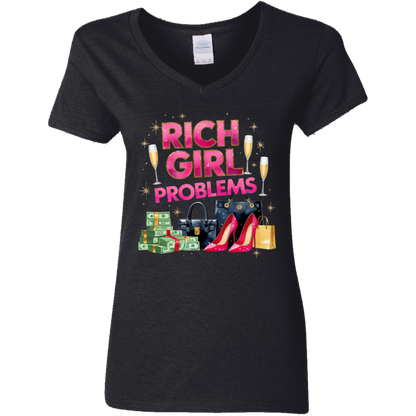 Rich Girl Problems Women's V-Neck T-Shirt