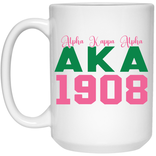 AKA 1908 15oz White Mug