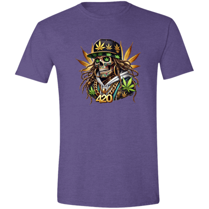 Cannabis Skeleton Men's Softstyle Tshirt