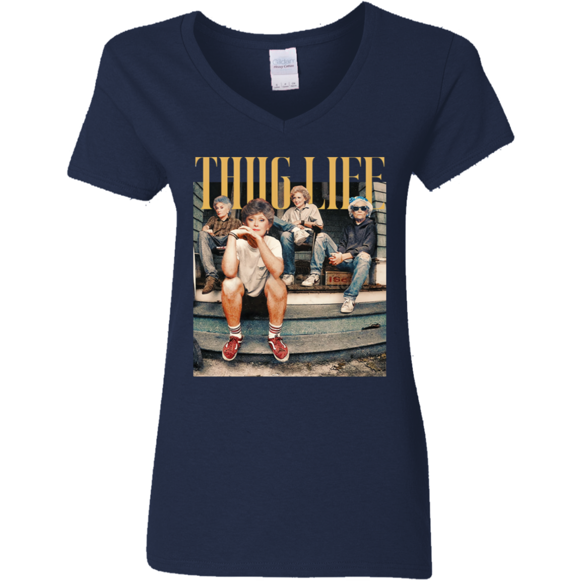Thug Life Ladies' 5.3 oz. V-Neck T-Shirt