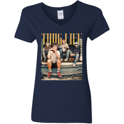 Thug Life Ladies' 5.3 oz. V-Neck T-Shirt