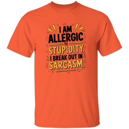 I'm Allergic to Stupidity Men's 5.3 oz. T-Shirt
