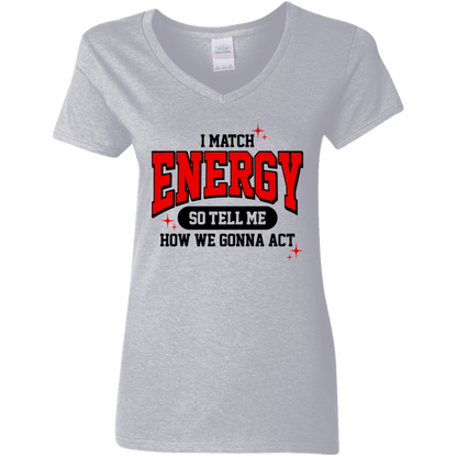 Eco-Friendly USA Cotton V-Neck Tee - Stylish & Sustainable Women's Fit
